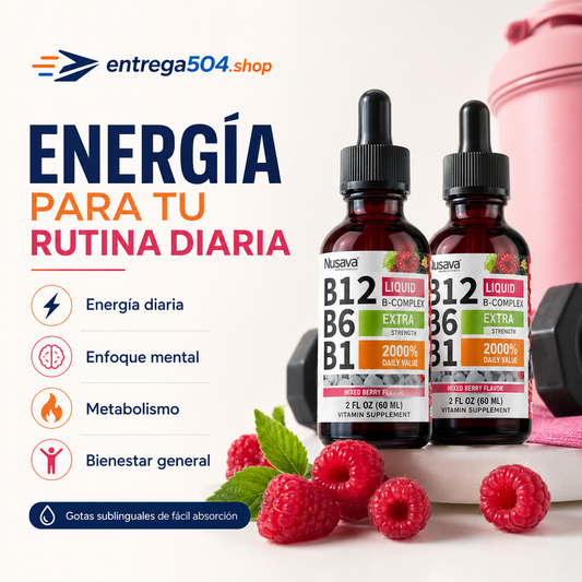 Complejo B12 B6 B1 en Gotas Sublinguales — 60 ml