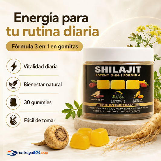 Gomitas de Shilajit Puro del Himalaya — Pack 30 Gomitas