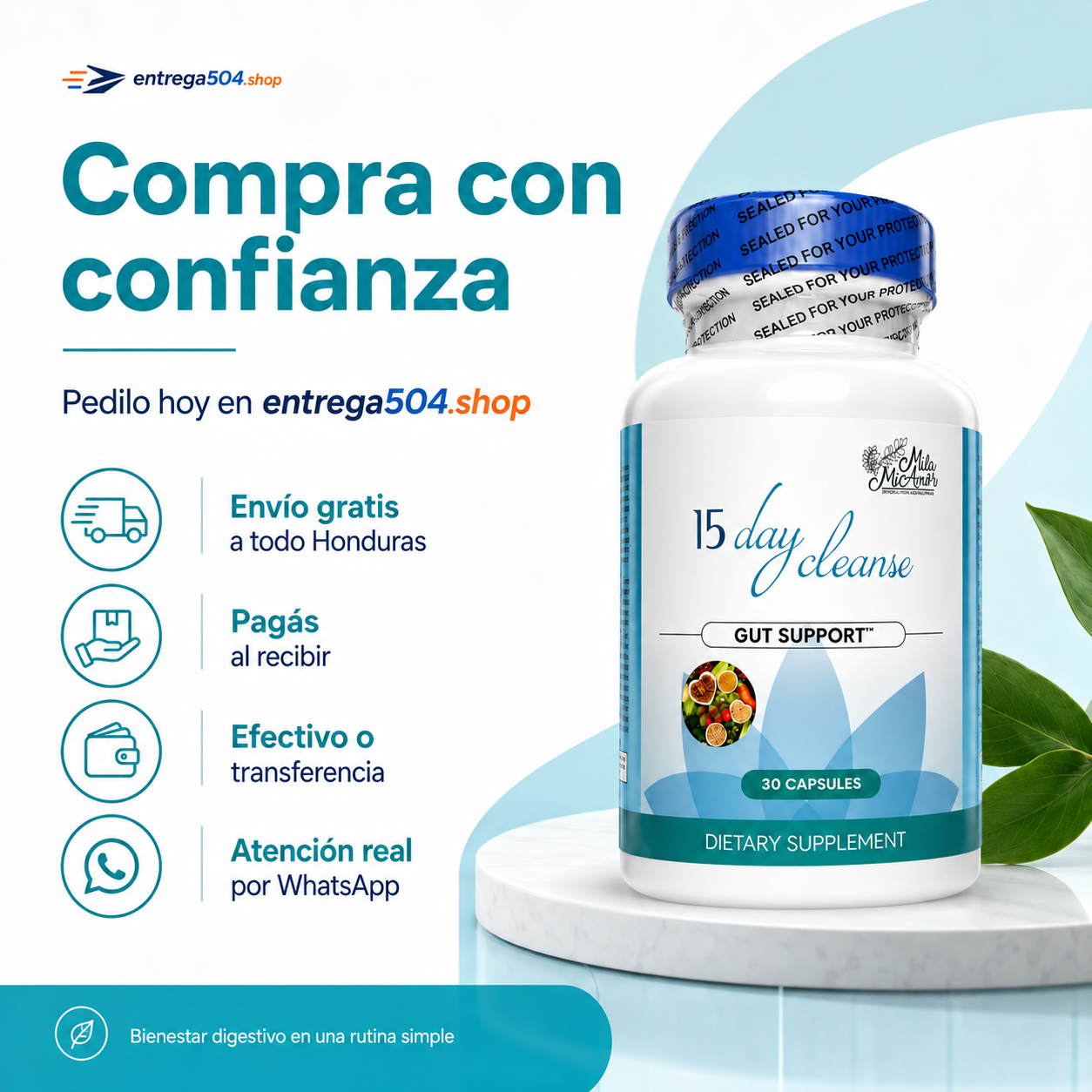 15 Day Cleanse — Apoyo para tu bienestar digestivo