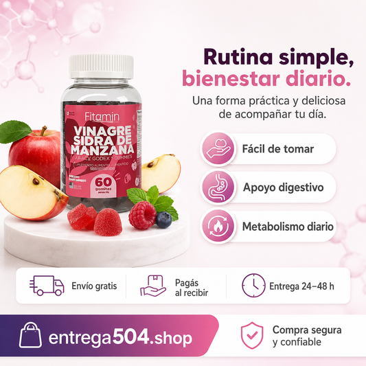 Fitamin Vinagre de Sidra de Manzana en Gomitas — 60 Gomitas