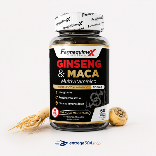 Multivitamínico de Ginseng y Maca — 60 Cápsulas