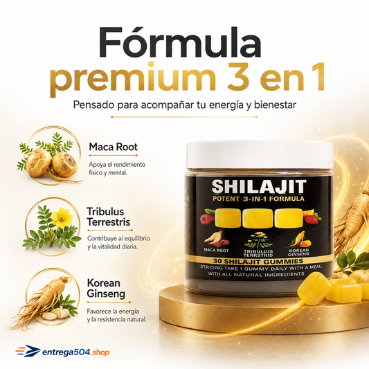 Gomitas de Shilajit Puro del Himalaya — Pack 30 Gomitas