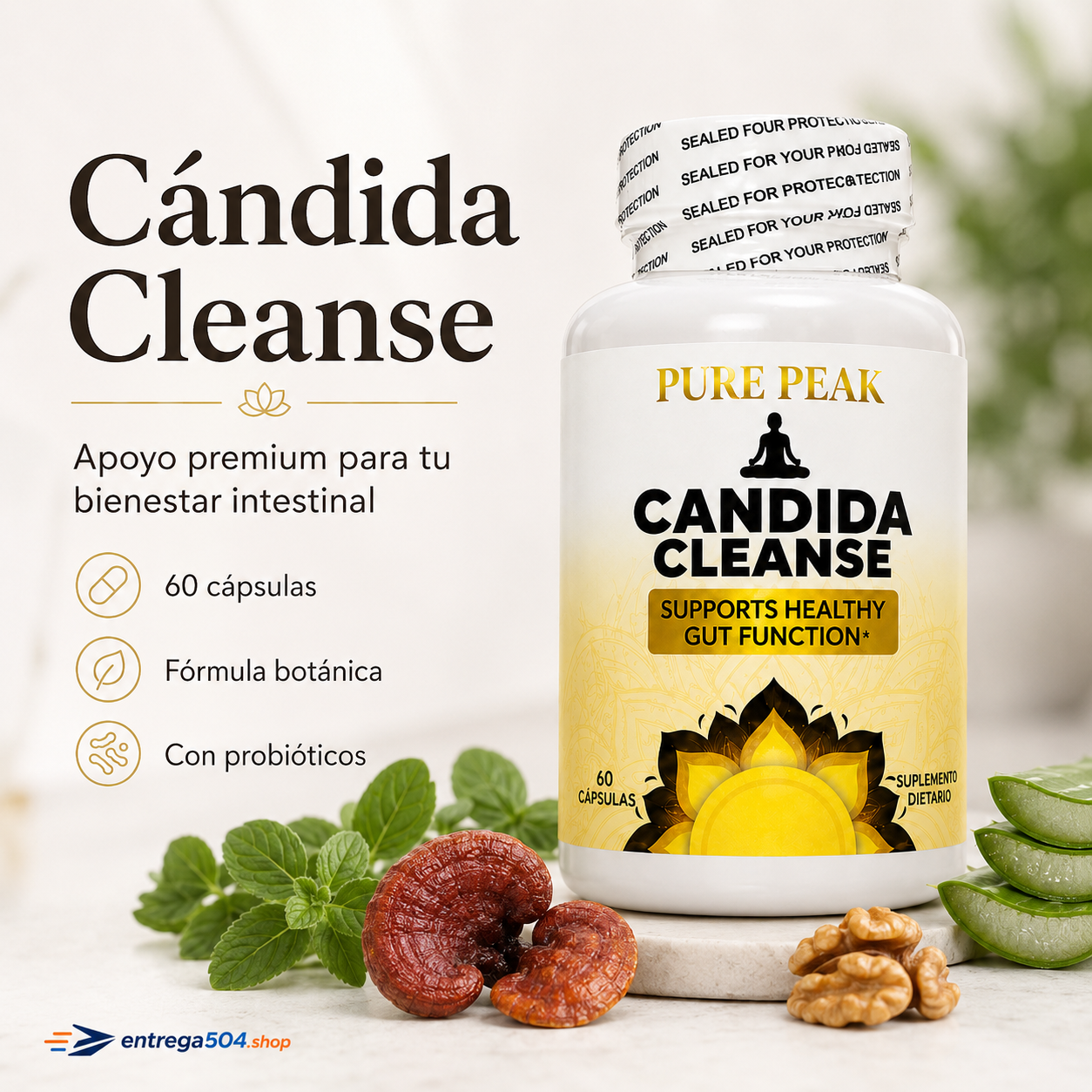 Candida Cleanse — Apoyo premium para tu bienestar intestinal