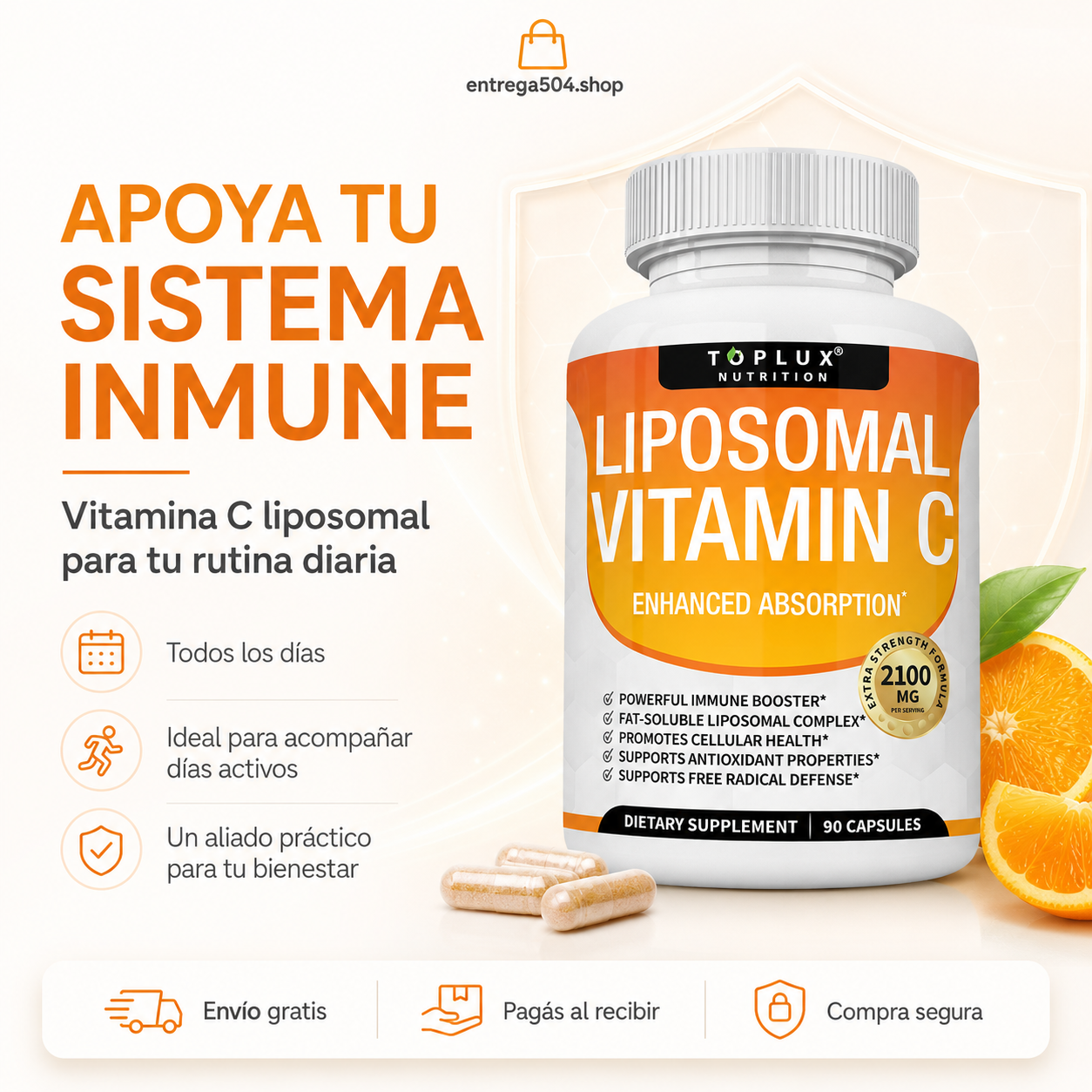 Liposomal Vitamin C — Apoyo diario para tu bienestar