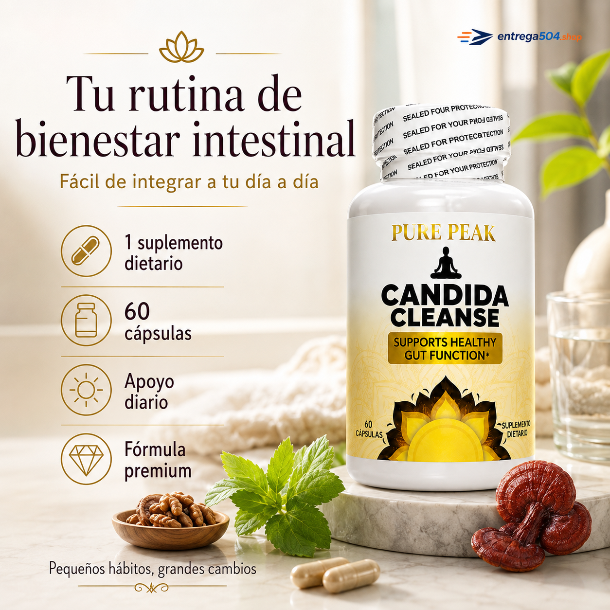 Candida Cleanse — Apoyo premium para tu bienestar intestinal
